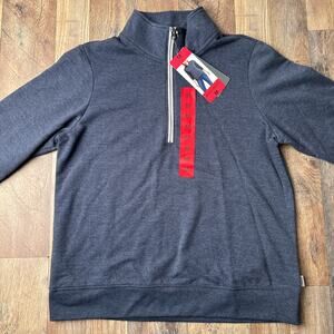 Eddie Bauer Fleece 1/4 Zip Lightweight‎ Sweater NWT Womens Size Medium Blue